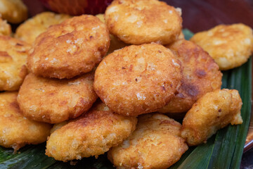 Sabudana vada- tapioca pearls cuttlet snack with lentil gravy