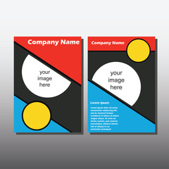 company profile brochure for business concept. vector illustration