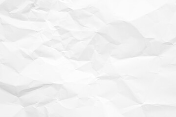 Clean white paper, wrinkled, abstract background.