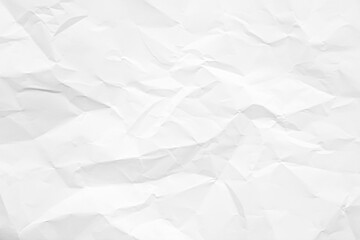 Clean white paper, wrinkled, abstract background.