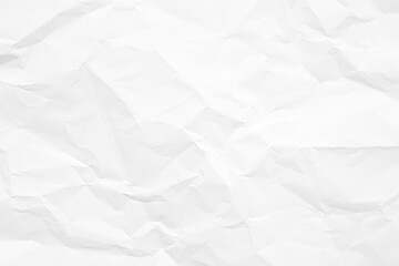 Clean white paper, wrinkled, abstract background.