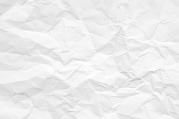 Clean white paper, wrinkled, abstract background.