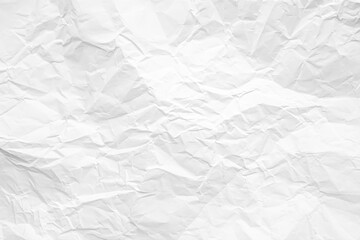 Clean white paper, wrinkled, abstract background.