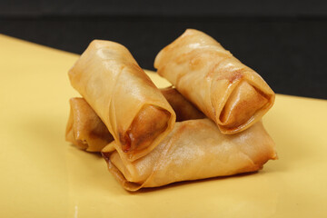 spring rolls with vegetables and shrimp