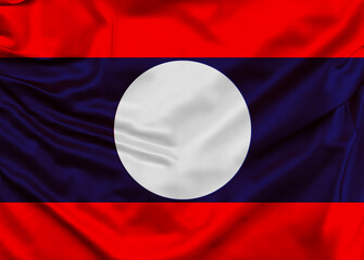 Laos flag texture background Editing to make advertisements