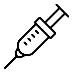 A trendy vector design of plastic syringe