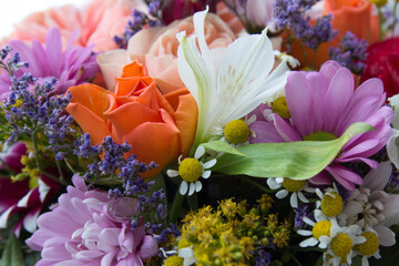 A gorgeous bouquet of summer and meadow flowers.