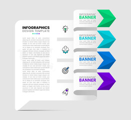 Infographic design template. Creative concept with 4 steps