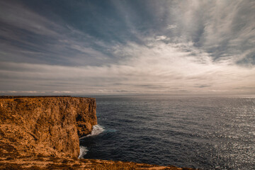 Fototapeta na wymiar Dramatic sea cliffs