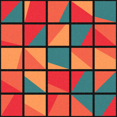 Abstract Geometric Pattern generative computational art illustration