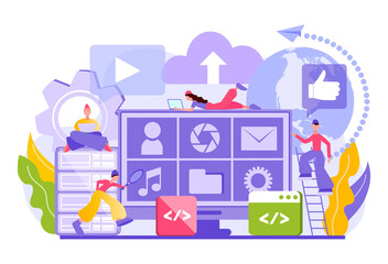 Obraz premium Application software concept