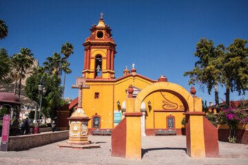 The Parroquia San Sebastian church, Bernal, Queretaro, Mexico 