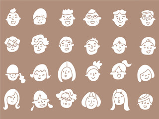 たくさんの笑顔　24人　