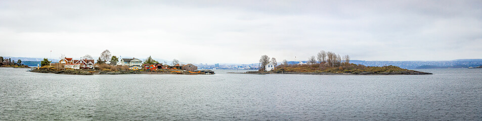 Fototapeta na wymiar View of Oslo fjord in Norway