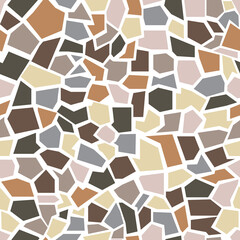 Colorful stones seamless repeating pattern. Vector illustration