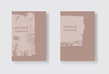 Color ink brush stroke banner on white background. Japanese style.