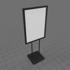 Advertising display stand mockup 2