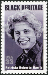 USA - 2000: shows Patricia Roberts Harris (1924-1985), First Black Woman Cabinet Secretary, Black Heritage Series, 2000