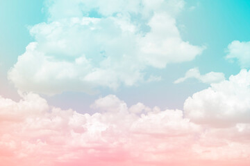 cloud and sky with grunge paper texture