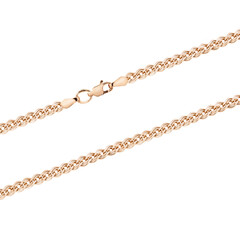 Silver gold pendant fragment necklace link chain on white backround isolated