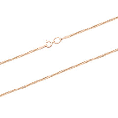 Silver gold pendant fragment necklace link chain on white backround isolated