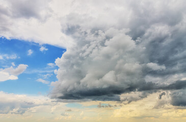 Cloudy sky in gloomy day