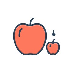 Color illustration icon for small