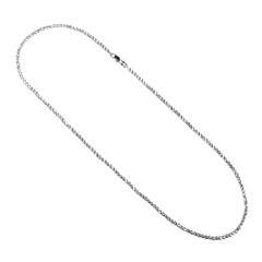 Silver gold pendant fragment necklace link chain on white backround isolated