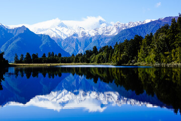 Lake Matheson and reflection New Zealand