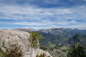 Alaro castle, ruins of the western walls, Alaro, Mallorca, Balearic Islands, Spain