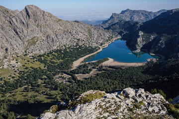 Fototapeta na wymiar Gorg Blau reservoir, Escorca, Mallorca, Balearic Islands, Spain