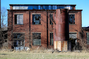 Fototapeta na wymiar An Old Abandoned Factory