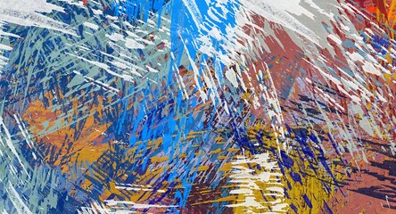 abstract grunge background graphic stylization on textured canvas of chaotic strokes of paint spots