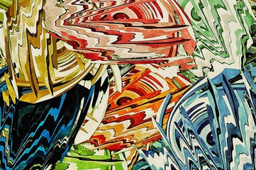 abstract grunge background graphic stylization on textured canvas of chaotic strokes of paint spots