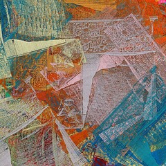 abstract grunge background graphic stylization on textured canvas of chaotic strokes of paint spots
