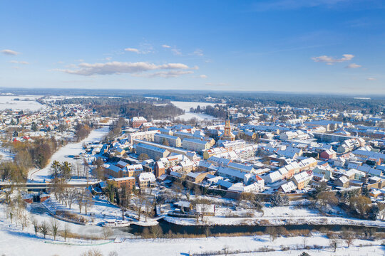 Templin in der Uckermark im Winter