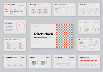 Abstract Pitch Deck Layout