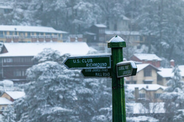 Latest views of Snowfall in Shimla