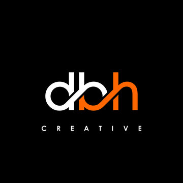 DBH Letter Initial Logo Design Template Vector Illustration