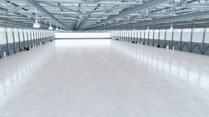 Airplane Hangar Interior 4b