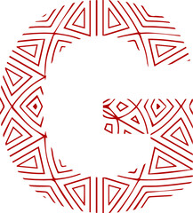 Fototapeta premium letter logo pattern