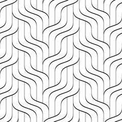 Fototapeta premium Vector geometric seamless pattern. Modern geometric background. Striped grid.