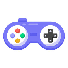 
A gamepad for game handling, flat icon

