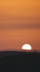 sunset in the mountains