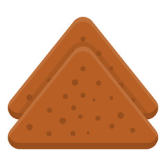 
Nachos in flat icon design 

