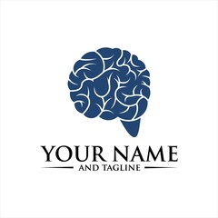 Brain Logo silhouette design vector template. Think idea concept. Brainstorm power thinking brain Logotype icon Logo,Brain Logo silhouette design vector template linear style. Brainstorm think idea .