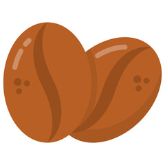 
Coffee beans flat style icon, editable vector 

