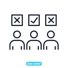 candidate icon. candidate symbol template for graphic and web design collection logo vector illustration