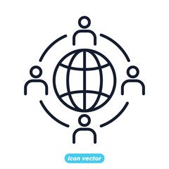 outsource icon. outsource symbol template for graphic and web design collection logo vector illustration