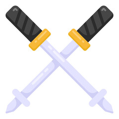 
A golf sports flat editable icon

